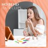 Medoca 6 Pcs No Crease Hair Clips - Creaseless No bend Hair Clip for Styling- Makeup Hair Clips for Women and Girls - Flat Hair Clips for Bangs Hair styling Salon Skincare Clips - Colorful