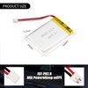 AKZYTUE 3.7V 1000mAh 523450 Lipo Battery Rechargeable Lithium Polymer ion Battery Pack with JST Connector…
