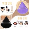 Pimoys 6 Pieces Powder Puff Soft Makeup Sponge Triangle Make Puff for Face Powder Cosmetic Foundation Sponge Beauty Makeup Tool, MultipleColors