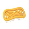 Tangols Double Curved Detangling Hair Brush-100% Bio-Friendly Detangler Hair Brush w/Ultra-Soft Anti Knot Nylon Bristles-Does not Pull on Hair for all Hair Types, Unisex Adults, Kids (Yellow)