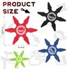Ninja Foam Star Toys Small Throwing Foam Stars Foam Throwing Toys Ninja Party Favors for Birthday Party Costume Accessory Halloween Cosplay, 4 Inch(24 Pcs, Blue, Red, Black, Green)