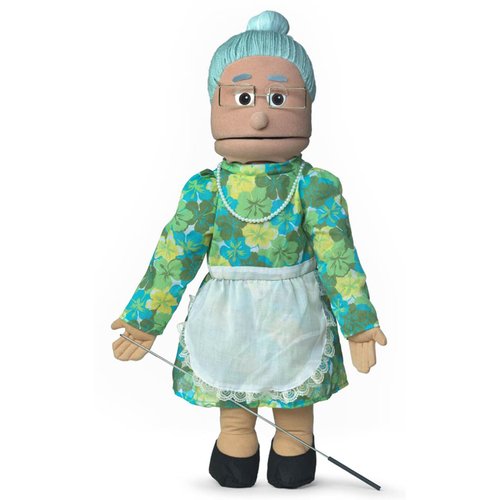 25" Granny, Hispanic Grandmother, Full Body, Ventriloquist Style Puppet