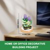 SYMIBRICK Flower Bouquet Building Set, 531PCS Mini Bricks Botanical Collection Building Blocks with Display Case, Artificial Plant Flowers Set for Adults, Birthday for Her (Tulips)