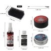 Sfx Makeup Kit Professional, Realistic Special Effects Makeup Kit with 1 Pc Fake Blood, Liquid Latex, Scar Wax, Fake Blood Gel, Spatula Tool and 2 Pcs Stipple Sponges, Washable Halloween Scar Makeup