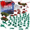 Army Men Modern Warfare Action Figures- 70pcs w Unique Sculpts- Military Toy World War II Soldiers & Artillery Playset w Jets, Tanks, Barbed Wire, Sandbags & More- Xmas Gifts for Kids & Collectors