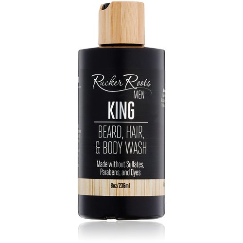 Rucker Roots x King Beard, Hair, & Body Wash| Tea Tree Oil| Sunflower Oil| Vitamin E| No Dyes| No Sulfates|