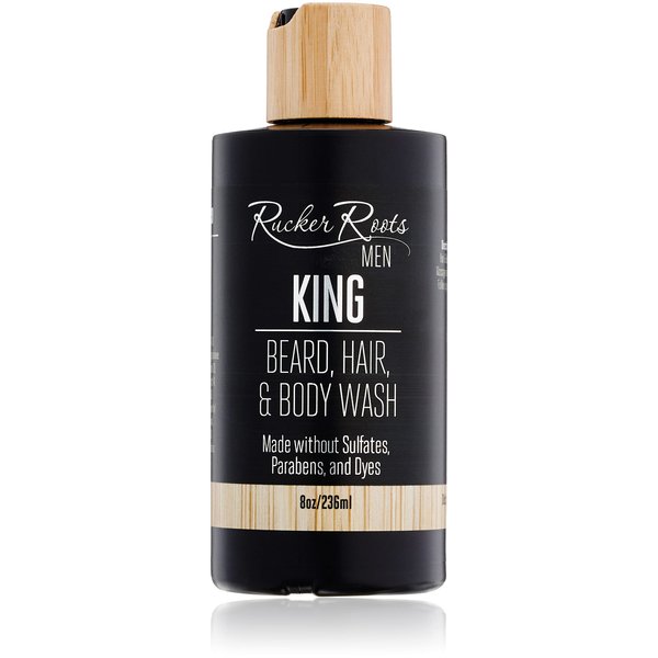 Rucker Roots x King Beard, Hair, & Body Wash| Tea Tree Oil| Sunflower Oil| Vitamin E| No Dyes| No Sulfates|