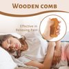 Nogeqi Birthing Comb for Labor Pain, Fish Shape birth comb for labor pain, Natural Wooden Comb for Women with Holes, Birthing Comb Labor Gifts for Expectant Mothers