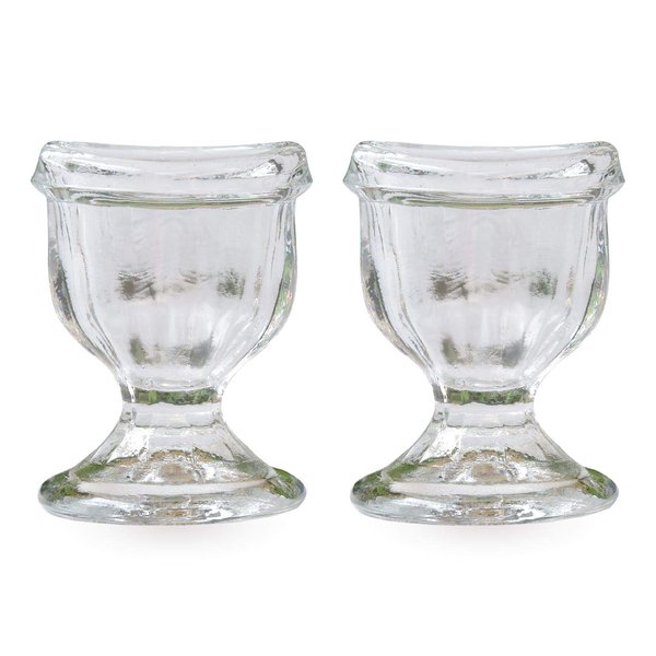 Eye Wash Cup Set of 2, Made of GLASS for Keep Your Eyes Clean and Healthy with STORAGE CONTAINER