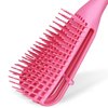 Topisces Detangling Brush for Natural, Curly, Afro 3a to 4c Hair - Suitable for Kinky, Wavy, Coily, Wet, Dry, Oily, Thick or Long Hair (Pink)