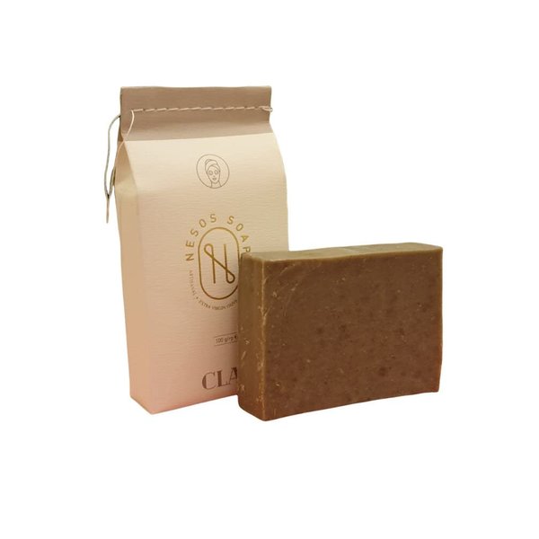 Nesos extra virgin olive oil soap - clay