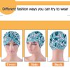 WKJHO 4 Pieces Women Turban Hat Head Wraps for Women Girls Twist Knot Pre-Tied Bonnet Turbans for Women Unique Leaf Pattern Beanie Cap Hats