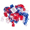 WRAPAHOLIC 12-Count 4th of July Self-Adhesive Curly Bows Gift Wrap Accessory - Blue/Red/White Curly Bows, Perfect for Independence Day, Memorial Day, Christmas, Birthday, Party Favors Decorations
