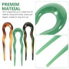 LALAFINA Hair Fork 3pcs French U Shaped Hairpin with Two Prongs Hair Clips Chignon Pin U Sticks for Women Girls Accessories Style 1 Hair Pin