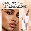 Noerrors Brown Lip Liner Gloss Set Plumping Nude Brown Lip Pencil Glossy Lip Oil Moisturizing Nourishing Glitter Lip Combo Big Brush Head Lip Liquid Shiny Glow Lip Stain Non-Stick Cup Lip Makeup