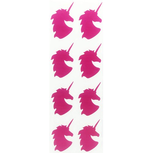 Royal Green Unicorn Stickers 2 inch Pink Labels for Arts, Crafts, Party Supplies, and Scrapbooking 50 mm - 120 Pack