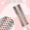 Round Travel Brush for Blow Drying, Styling, Curling, and Straightening - For Thick, Thin, and Curly Hair (Wet & Dry Use), Pink