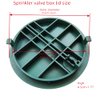 10 inch Valve Box Cover Lid Green Sprinkler Valve Box Lid Replacement for Sprinkler System Irrigation Circular Valve Box Lid