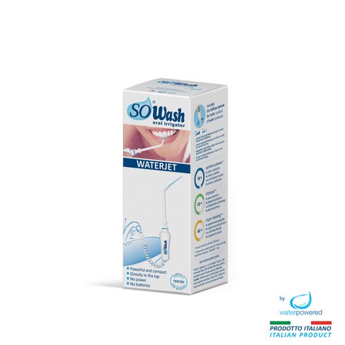 Water Flosser SOWASH WATERJET, Faucet Oral Irrigator Dental Water Floss, It Connects Directly to The Faucet, Non-Electric Dental Irrigator, Italian Product