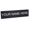 Custom Name Plate for Door, Office, Wall, Personalized With Your Text, 2” x 8” (1 Line, Black)
