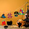 Max Fun Halloween Craft Scratch Paper Art for Kids Party Games Ornaments 96PCS Magic Rainbow Scratch Off Cards Paper Hanging Educational Toys Kit Halloween Party Supplies Birthday Gift