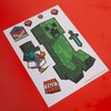 Minecraft: Wall-Clings - 50+ Vinyl Stickers, Wall Decals, Characters-Objects-Landscape Game Themed Designs, Room Decor, Self-Adhesive, Licensed