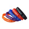 Lyndong 5 Pack Asthma Silicone Medical Alert Emergency Bracelet Wristbands (Asthma)