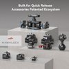 SMALLRIG Quick Release Plate Drop-in HawkLock Mini Quick Release Camera Mount Adapter with 1/4" Screw, for Camera Clamp, Super Clamp, Ball Head, Tripod, Magic Arm, Stabilizer, Field Monitor - 3513C