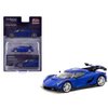 1:64 Scale Diecast Model Car Compatible with Koenigsegg Jesko Attack Blue Metallic Limited Edition by Tarmac T64G-TL052-BL