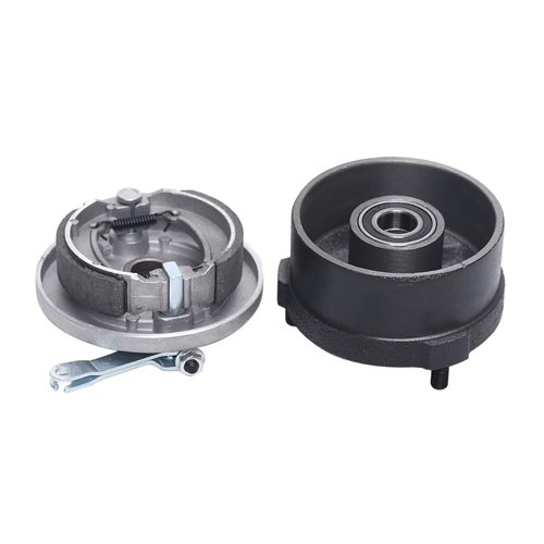 KONKENIE Left & Right Brake Drum Assembly Front Brake Drum Housing Wheel Hub with Brake Fit For 50cc 70cc 90cc 110cc 125cc ATV Quad 4 Wheeler Go Kart Dune Buggy