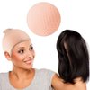 WXJ13 2 PCS Makeup Latex Bald Caps and 2 PCS Nylon Wig Caps for Costume Party Adult Costume Accessory