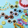 CHENGU Retro Flower Sunglasses Daisy Flower Headbands Set Groovy Party Decorations Hippie Party Favors (Vivid Style, 20 Pieces)