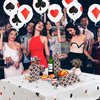 Lecpeting 2 Pcs Casino Tablecloth Casino Plastic Table Cover 87 x 51 Inches Poker Birthday Tablecovers for Casino Poker Theme Birthday Party Supplies