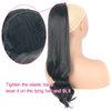 Matthia Long Ponytail Curly Hair Extensions Drawstring Ponytail for Black Women, 18inch Clip in Ponytails Hair Extensions Flipped ends Ponytail Hair Pieces for Women Fake Ponytail (1B#)