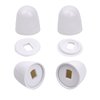 4 Pieces Toilet Bolts Caps, A.I.FORCE Toilet Bolt Covers, Universal Toilet Floor Caps with Extra Washers for Easy Installation, Plastic Round Push-On Toilet Bowl Bolt Caps Covers, 1.44" Height, Almond
