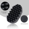 Curling Twisted Hair Brush, Comb, Two Sided Use Hair Tool Washable Rubber Styling Tool Foam Sponge Big and Small Holes for Home and Salon Use