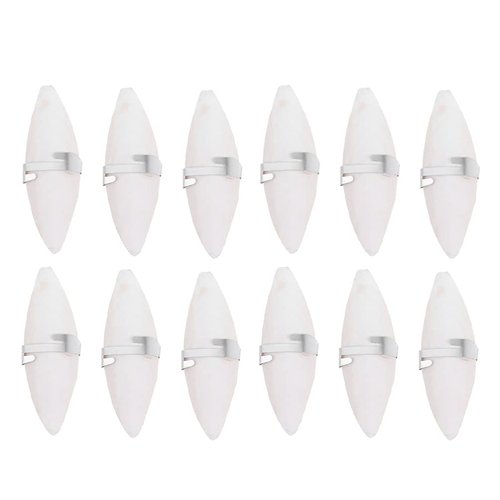UKCOCO 12 Sets Natural Cuddle Bone Parrot Chew Toys Chewing Cuttlefish Bone Bird Cuttlebone Parrot Cage Bite Toys for Parakeets Cockatiel Macaw Conur 10-12CM