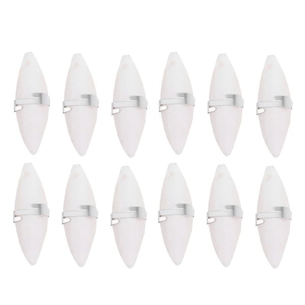 UKCOCO 12 Sets Natural Cuddle Bone Parrot Chew Toys Chewing Cuttlefish Bone Bird Cuttlebone Parrot Cage Bite Toys for Parakeets Cockatiel Macaw Conur 10-12CM