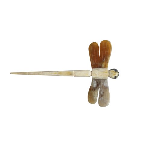 Marycrafts Dragonfly Horn Hair Stick Hairstick Hair Pin Hairpin Hair Accessories Handmade 5.91"