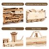 ROKR 3D Wooden Puzzle for Adults-Mechanical Train Model Kits-Brain Teaser Puzzles-Vehicle Building Kits-Unique Gift for Kids on Birthday/Christmas Day(1:80 Scale)(MC501-Prime Steam Express)
