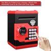 Adsoner Cartoon Piggy Bank, Electronic ATM Password Cash Coin Can Auto Scroll Paper Money Saving Box Gift for Kids (Red)