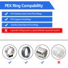 10pcs/25pcs PEX Barb Plug End Cap, 1/2" PEX Caps/ 3/4" PEX Caps, PEX Barb Plug End Cap, Brass PEX Barb Plug End Cap Pipe Fitting (1/2", 10pcs)