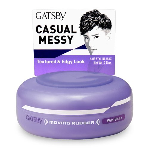 GATSBY Moving Rubber Wild Shake Hair Wax, English Version, 80g/2.8oz