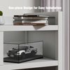 Model Car Display Case, Acrylic Display Case for Speed Champion Car, Parking Garage Compatible Toy Car Models Blocks, Car Dustproof Showcase with Light (7.6 x 3.7 x 3.3 Inches, Case Only)