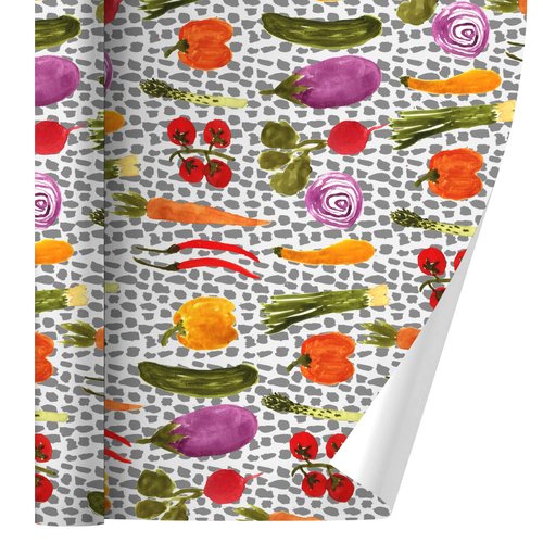 GRAPHICS & MORE Veggin Veggies Vegetables Pattern Gift Wrap Wrapping Paper Rolls
