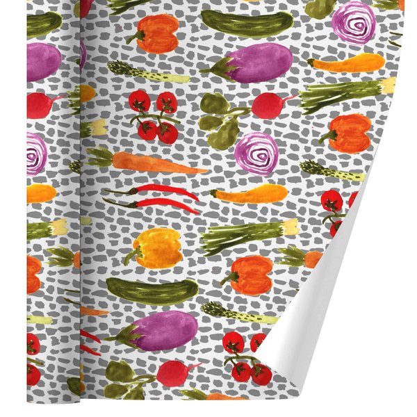 GRAPHICS & MORE Veggin Veggies Vegetables Pattern Gift Wrap Wrapping Paper Rolls