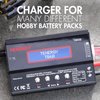 Tenergy TB-6AB Balance Charger Discharger 1S-6S Digital Battery Pack Charger for NiMH/NiCD/Li-PO/Li-Fe Packs w/ LCD Display Hobby Battery Charger w/ Tamiya/JST/EC3/HiTec/Deans Connectors + Power Supply
