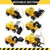 Construction Cake Topper, 18 PCS Construction Cake Decorations Set Excavator Tower Crane Cupcake Topper Traffic and Road Sign Decor Happy Birthday Party Supplies Favors