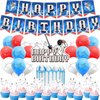 Fencing Party Decorations Fencing Birthday Party Supplies Includes Fencing Happy Birthday Banner, Cake Topper, Cupcake Toppers Balloons for Fecing Birthday Decor Fencing Lovers Party Sports Party