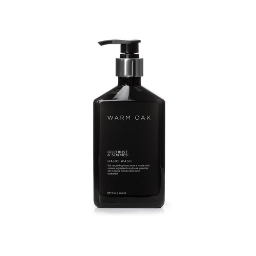 Gilchrist & Soames Warm Oak Hand Wash - 9oz - Natural, Essential Oils, All Skin Types, Zero Parabens, Sulfates, and Phthalates